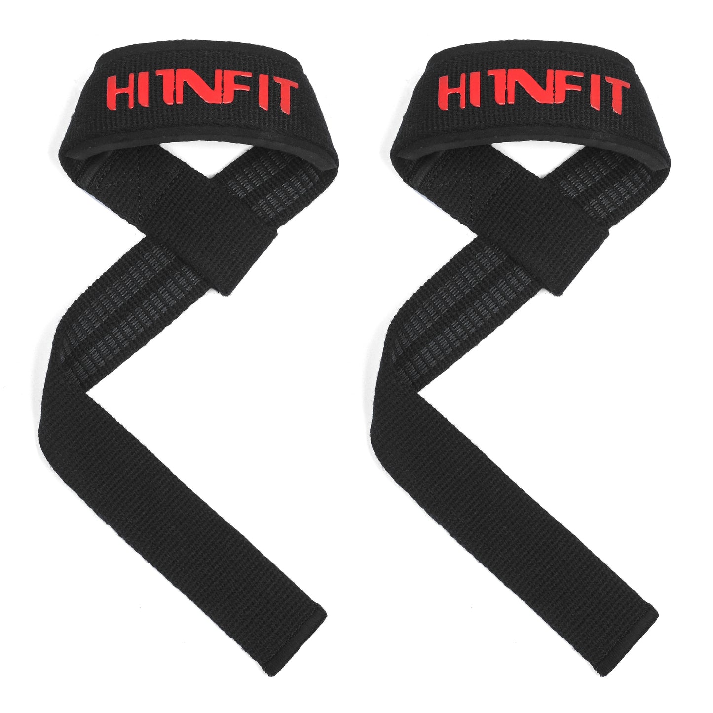 Cotton Lifting Straps Neoprene Padded with Anti-Slip Silicone Lining
