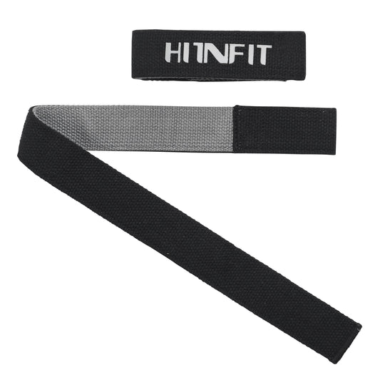 Dual-Ply Cotton Lifting Straps- Black/Gray- 24"