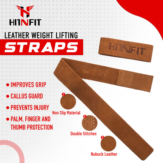 Leather Lifting Straps- Tan Brown