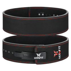 10mm Lever Belt - Black/Red