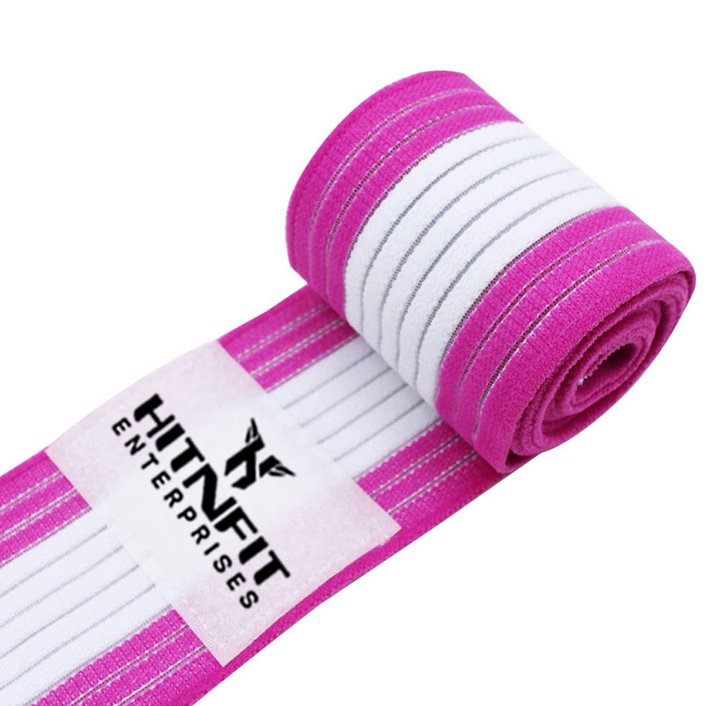 Pro Flex Knee Wraps – Heavy Compression  Straps (Black & Neon Green)