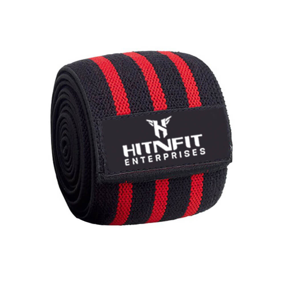 Pro Flex Knee Wraps – Heavy Compression  Straps (Black & Neon Green)