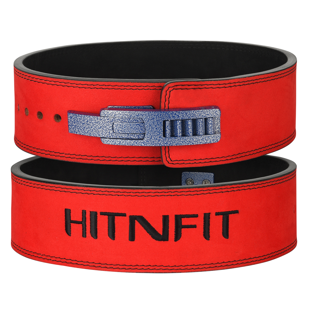 13mm Powerlifting Lever Belt - Premium Edition (Red/Black)